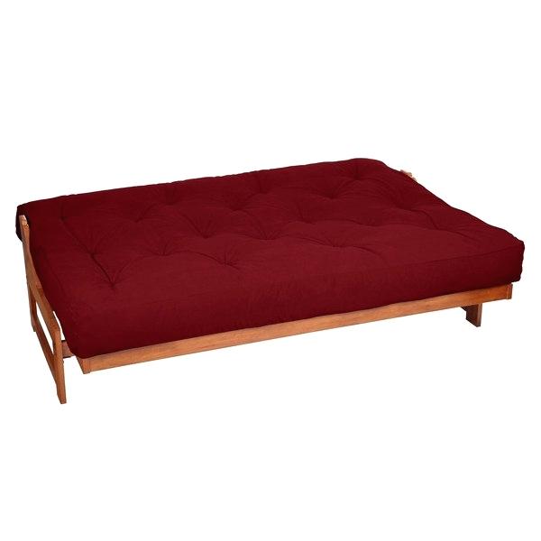 dd futon furniture full size 8 inch red suede gel memory foam futon mattress free shipping today top nigerian furniture makers