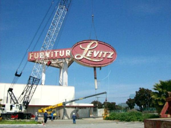 levitz furniture locations a landmark sign off of the was removed from the furniture showroom in march levitz furniture los angeles